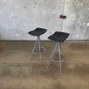 Pair Of Post Modern Barstools By Jorge Pensi Stools