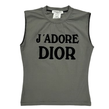 J'Adore Dior Black + White Houndstooth Tank