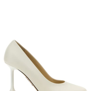 Loewe Woman Ivory Leather Toy Pumps