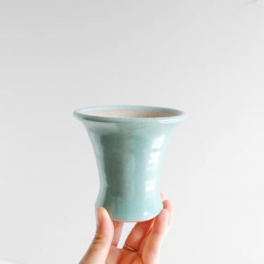 Vintage Pisgah Forest Pottery Vase in Celadon Green 