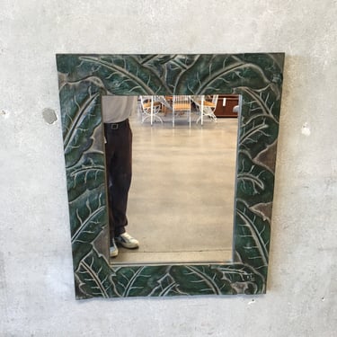 Green Palm Mirror