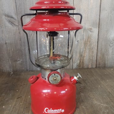 1960s Vintage Red Coleman Lantern 200A