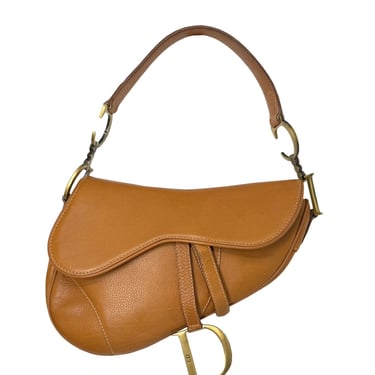 Dior Brown Leather Saddle Bag