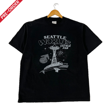 Seattle World's Vintage Fair '24 Black T-Shirt