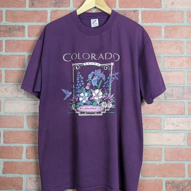 Vintage 90s Colorado Wildflower Co. ORIGINAL Promo Tee - Extra Large 