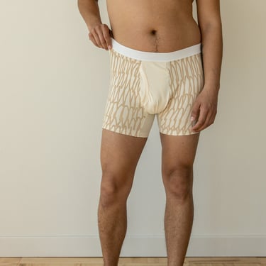 Organic Boxer Brief or Brief, Doodle Print Underwear, Made to Order Briefs 