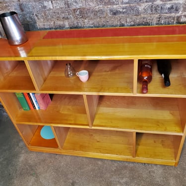 Mid Century Modern / Memphis Milano influenced book case / wall unit