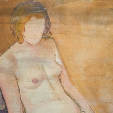 Seated Nude Oil Painting