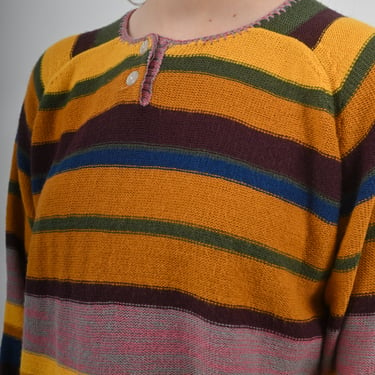 1970s Homemade Stripped Pullover Sweater