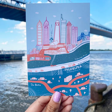 Pretty Philly Postcard 4×6