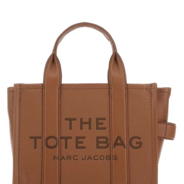 Marc Jacobs Women Brown Leather Mini The Tote Bag Handbag