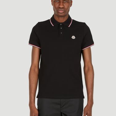 Moncler Men Stripe Trims Polo Shirt