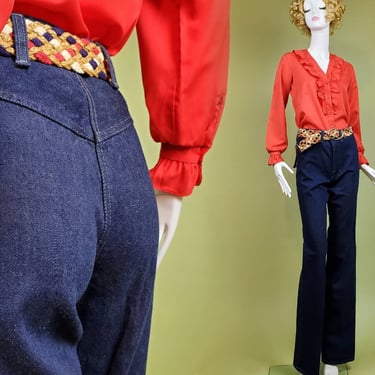 Deadstock Anne Klein jeans. Vintage 70s/80s. Straight leg. RARE. (29×37) XLong 