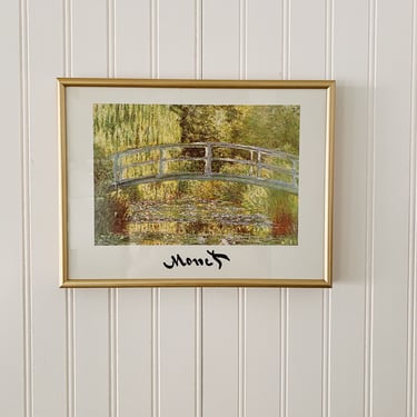 Framed Monet Waterlily Pond Print