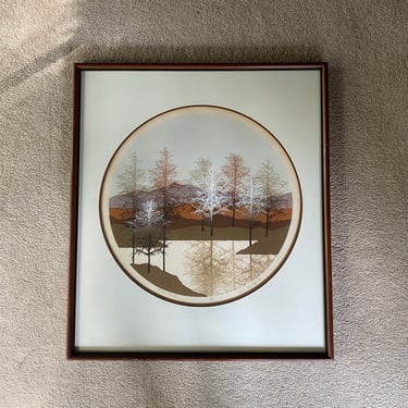 Virgil Thrasher Artist’s proof 1980 “Concord Treeline” Signed Serigraph 