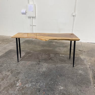 Unique Live-Edge Walnut Wood Desk 