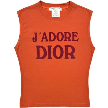 Dior Jadore Tangerine Logo Tank