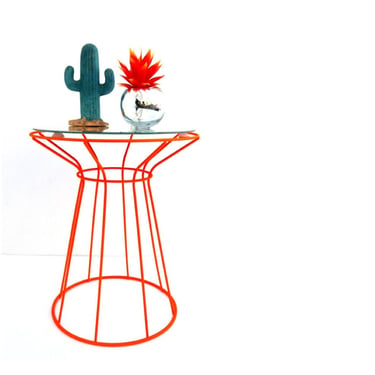 Platner Style Structural Steel Rod Stool OR Table | Plant Stand | Fur Cushion or Morror Top | Customize Your Design 