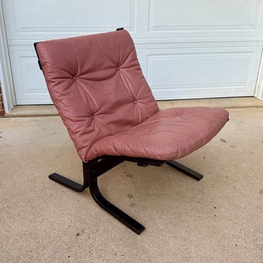 Siesta Lounge Chair by Ingmar Relling for Westnofa Cognac Leather 