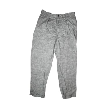 Le Collezioni Structure Grey Irish Linen  Men’s Pants Size 34 