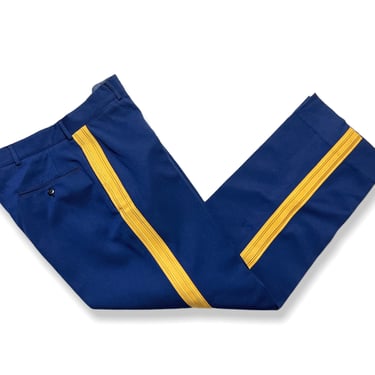Vintage 1950s Wool Gabardine Uniform Pants ~ 31.5 Waist ~ Military ~ Talon Zipper ~ 31 / 32 
