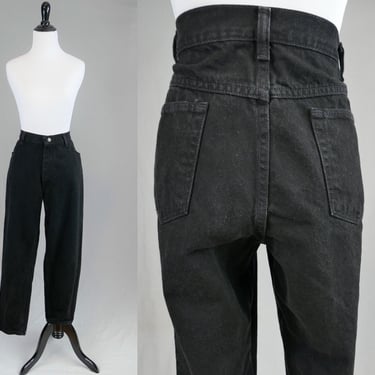 90s Wrangler Jeans - 32 waist - Black Denim Pants - High Waisted - Vintage 1990s - 29