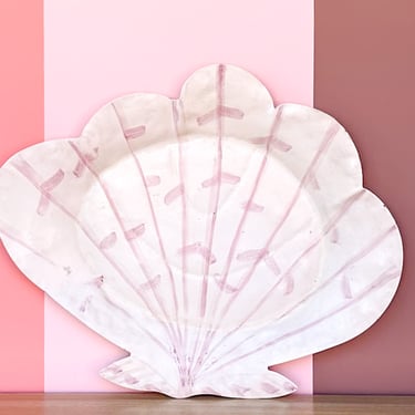 Metal Stripe Shell Platter