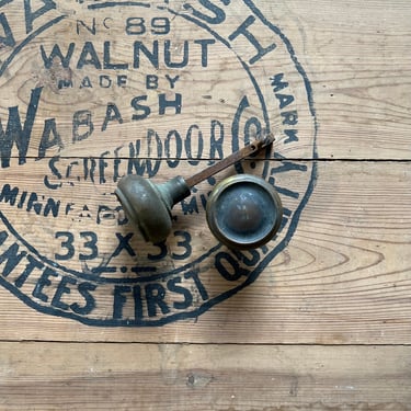 1900s Brass Round Door Knob Salvaged Hardware 
