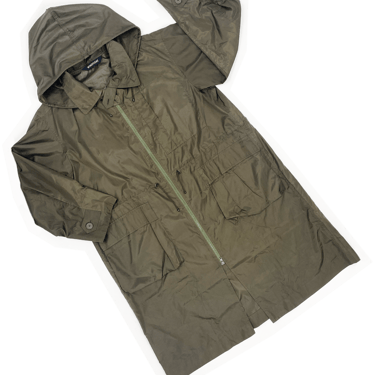Issey Miyake Windcoat olive packable nylon coat