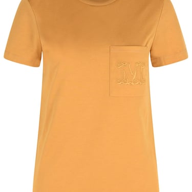 Max Mara 'Papaia' Camel Cotton T-Shirt Women