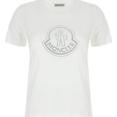 Moncler Women Rhinestone Logo T-Shirt