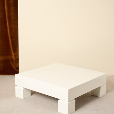 White Lacquered Coffee Table