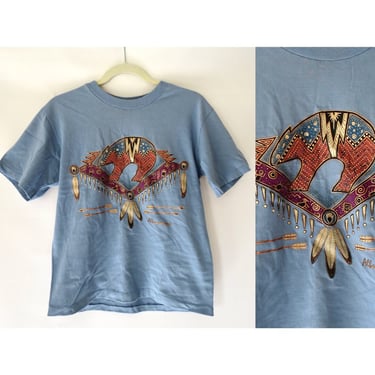 Vintage Albuquerque T-shirt - New Mexico Tee - Puff Print Southwestern Tshirt - 90s Top - Size Medium 