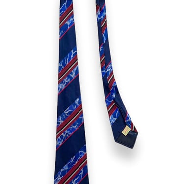 Vintage 1930s SMILOCK Striped Necktie ~ Art Deco / Rockabilly / Swing ~ Neck Tie / Cravat ~ 