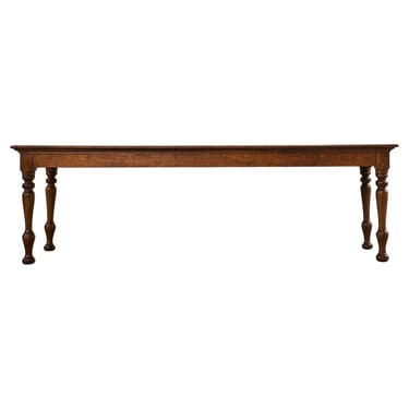 Country English Provincial Pine Farmhouse Dining Table 8 Ft.