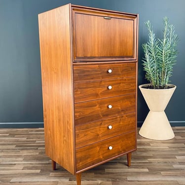 Mid-Century Modern Highboy Dresser by Kipp Stewart for Drexel, c.1960’s 