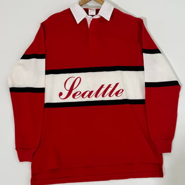 Vintage 1990's Seattle University Rugby Shirt Sz. L