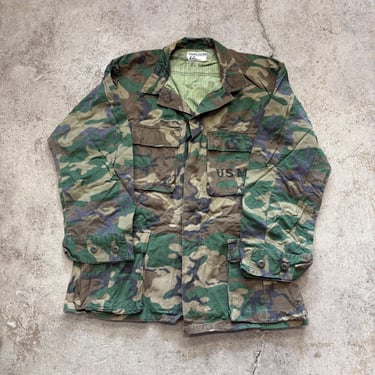 Vintage 1960s Vietnam War US Army Jungle Fatigue Jacket