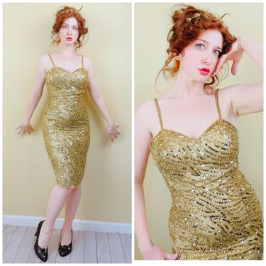 NITELINE silk beaded dress | Vintage primary colors beaded | Cali Vintage -  Lodi, CA | ATTIC