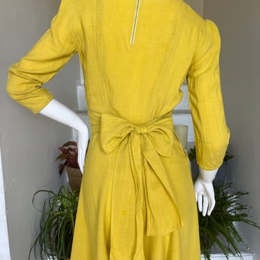 Sunny Marigold Early 1940s Swing Era Dress 34 Bust Vintage 