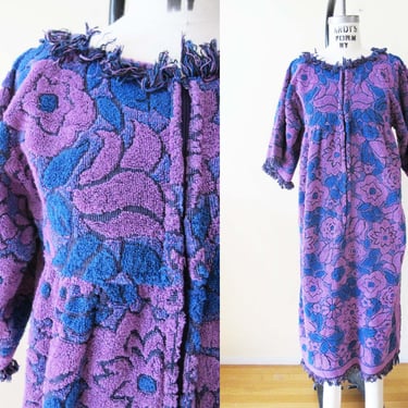 Vintage 60s Floral Towel Dress S - 1960s | Milk Teeths - Long Beach, CA |  ATTIC