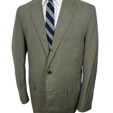 Vintage 1960s HASPEL 3 Roll 2 Sack Jacket ~ 38 to 40 Long ~ sport coat / blazer ~ Preppy / Ivy / Trad ~ Cotton / Lightweight ~ Wash N' Wear 