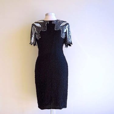 Vintage 1980s Stenay Beaded Sequined Silk Cocktail Dress, | Mezcal +  Leather - San Antonio, TX | ATTIC