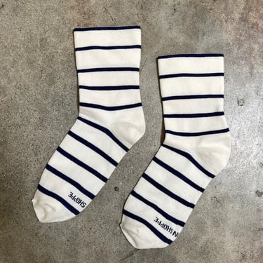 Sneaker Socks- breton stripe