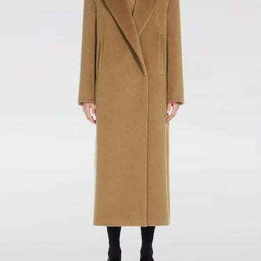 Max Mara Studio Coat Woman Camel Women