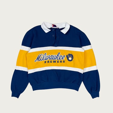 (M) Milwaukee Brewers Collared Sweatshirt