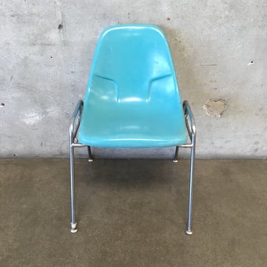 Vintage Turqoise Classroom Chair by Peabody School Furniture Co.