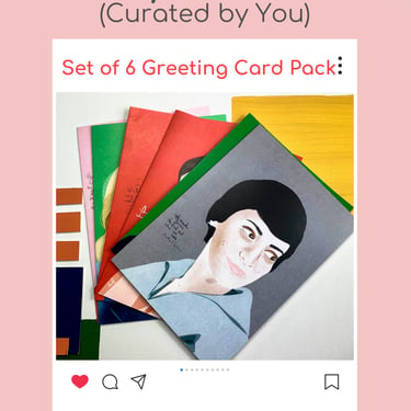 Set of 6 Greeting Cards, Choose your own, New Job Gift 