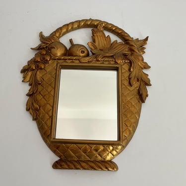 Italian Fruit Basket Mirror, C1970 