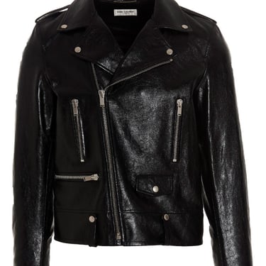 Saint Laurent Men 'Classic Motorcycle' Leather Jacket